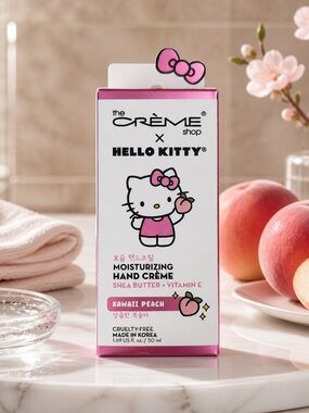 The Crème Shop x Hello Kitty Kawaii Peach Moisturizing Hand Crème